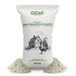 Kieselgur Hühner 40kg Diatomeenerde Fein Stallhygiene Einstreu Natürlich GiDeli