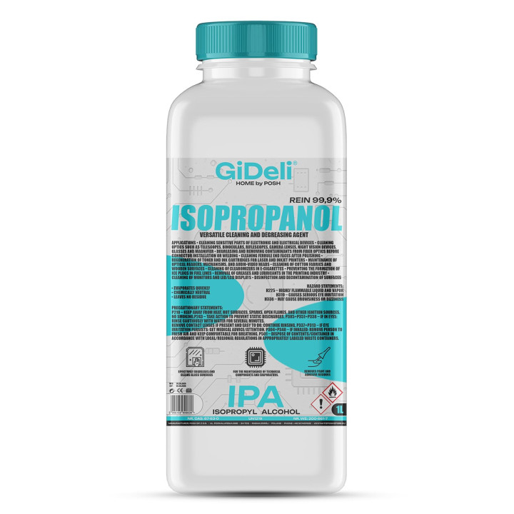 Isopropanol 1L 99,9% - IPA Reinigungsalkohol | GiDeli
