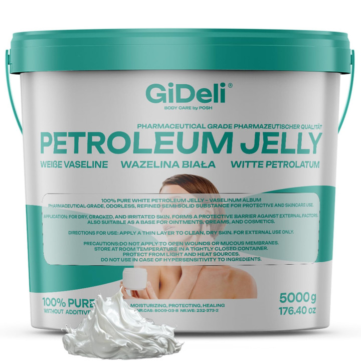 Weiße Vaseline 5kg - Rein Hautpflege Tattoo-Schutz | GiDeli