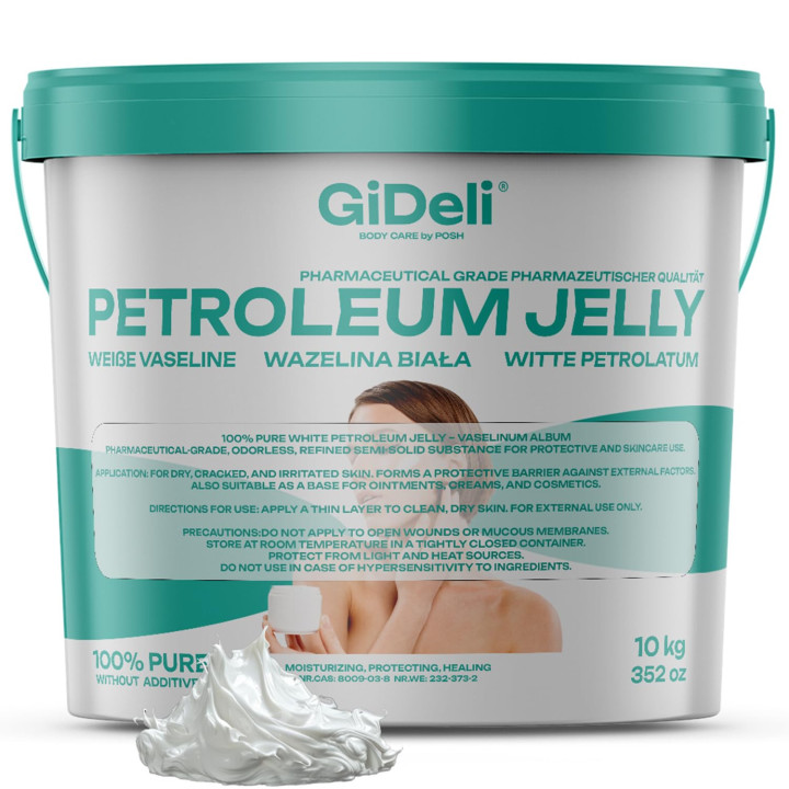 Weiße Vaseline 10kg - Rein Hautpflege Tattoo-Schutz | GiDeli