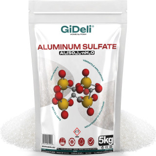 GiDeli Aluminiumsulfat 5 kg Pulver - Flockungsmittel für Wasseraufbereitung