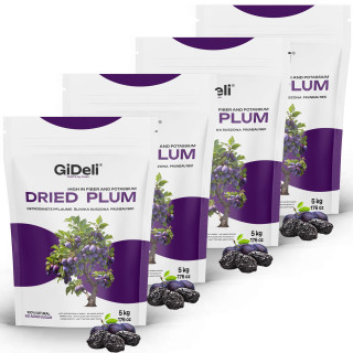 Getrocknete Pflaumen 20kg - Ohne Stein Ungesüßt | GiDeli