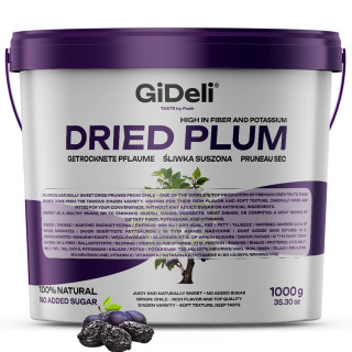 Getrocknete Pflaumen 1kg - Ohne Stein Ungesüßt | GiDeli