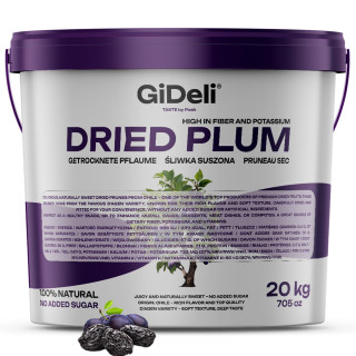 Getrocknete Pflaumen 20kg - Ohne Stein Ungesüßt | GiDeli