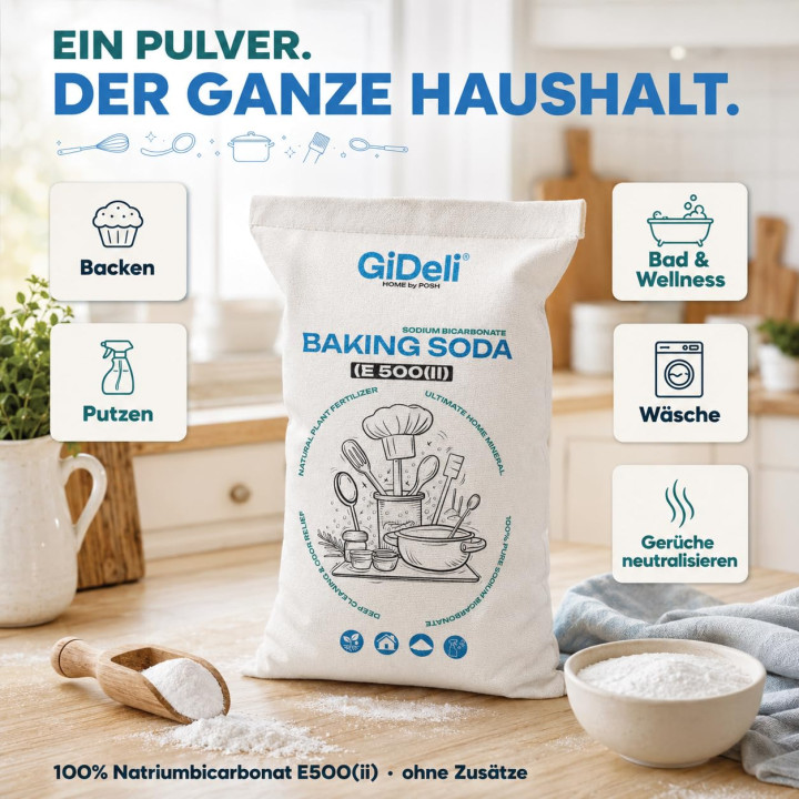 Natron 25kg - Lebensmittelqualität | GiDeli