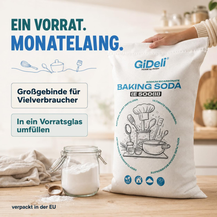 Natron 30kg - Lebensmittelqualität | GiDeli