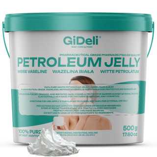 Weiße Vaseline 500g - Rein Hautpflege Tattoo-Schutz | GiDeli