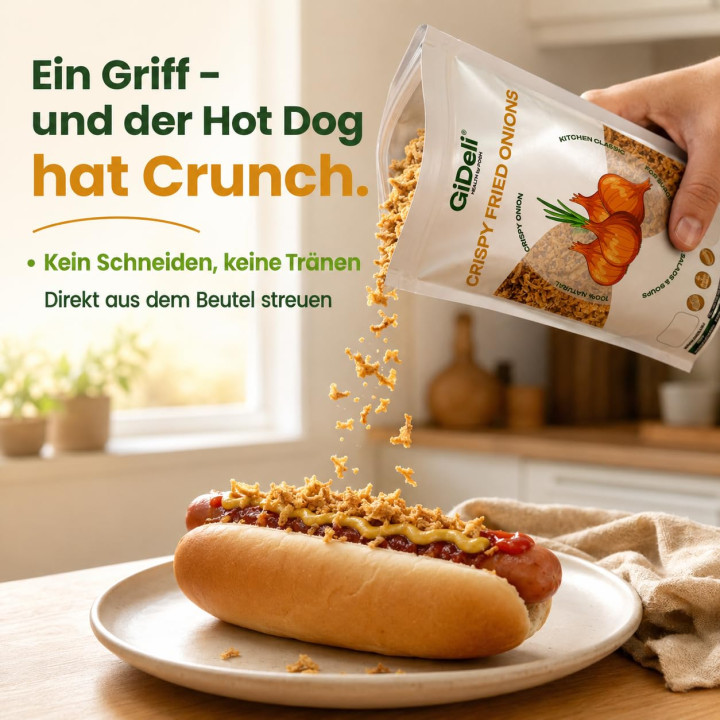 Röstzwiebeln 1kg - Knusprig Geröstet Zwiebeln | GiDeli