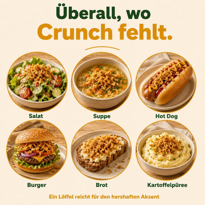 Röstzwiebeln 1kg - Knusprig Geröstet Zwiebeln | GiDeli