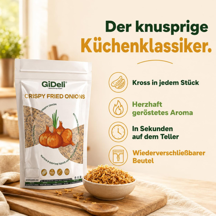 Röstzwiebeln 2kg - Knusprig Geröstet Zwiebeln | GiDeli