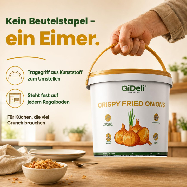 Röstzwiebeln 10kg - Knusprig Geröstet Zwiebeln | GiDeli