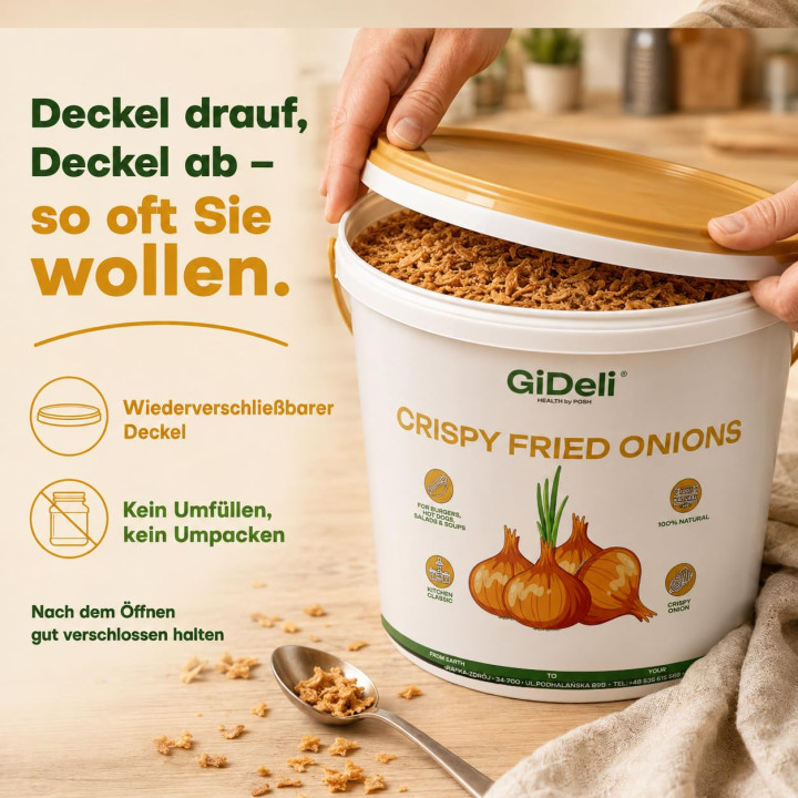 Röstzwiebeln 10kg - Knusprig Geröstet Zwiebeln | GiDeli