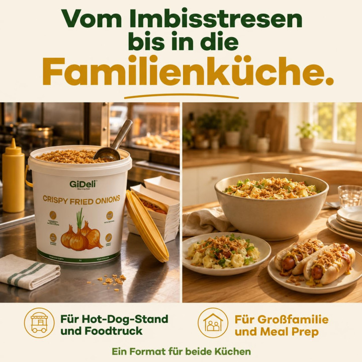 Röstzwiebeln 10kg - Knusprig Geröstet Zwiebeln | GiDeli