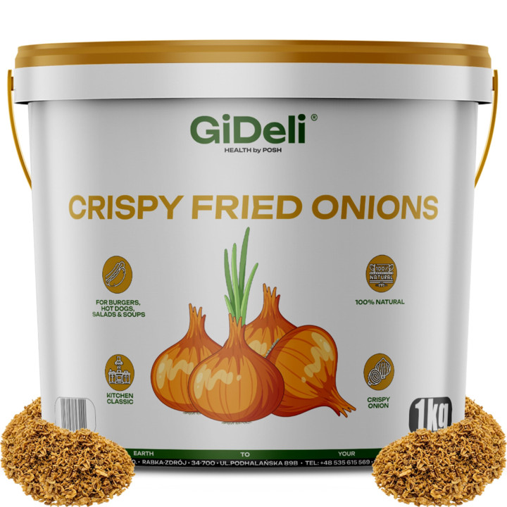 Röstzwiebeln 1kg - Knusprig Geröstet Zwiebeln | GiDeli