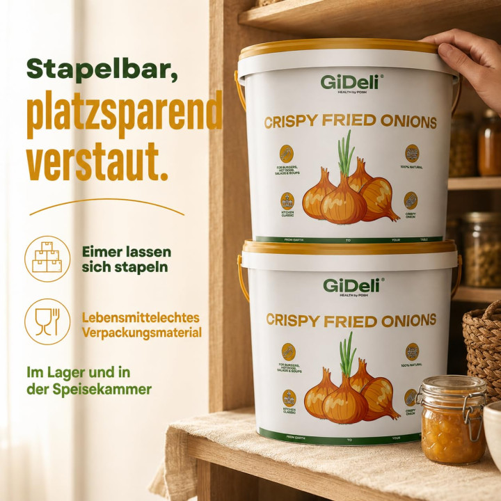 Röstzwiebeln 5kg - Knusprig Geröstet Zwiebeln | GiDeli