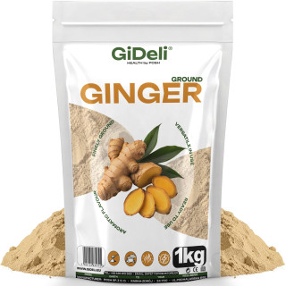 Ingwerpulver 1kg - Gemahlen Ingwer Naturrein Tee | GiDeli