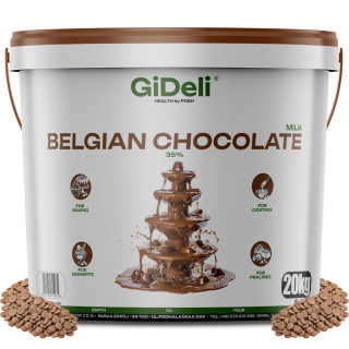 Belgische Schokolade 20 kg - Kuvertüre Kakao für | GiDeli