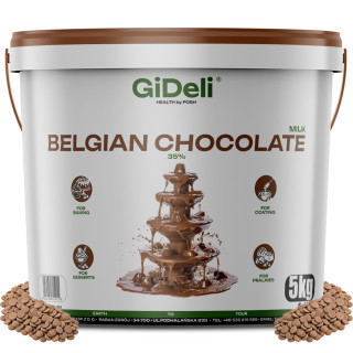 Belgische Schokolade 5 kg - Kuvertüre Kakao für | GiDeli