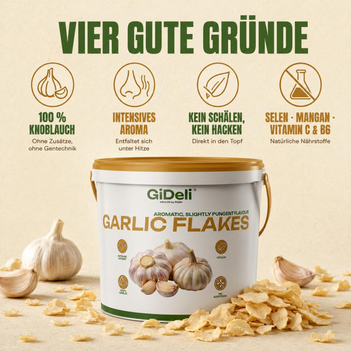 Knoblauchflocken 3kg - Naturrein Gastronomie | GiDeli