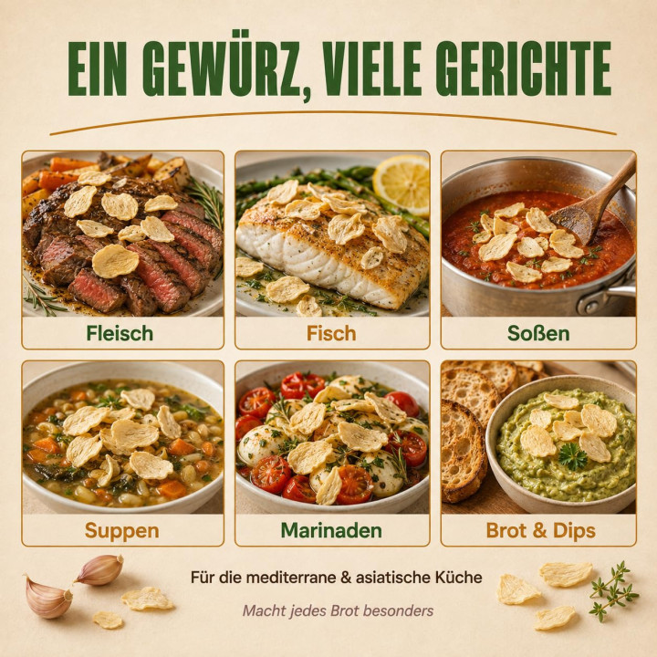 Knoblauchflocken 500g - Naturrein Gastronomie | GiDeli