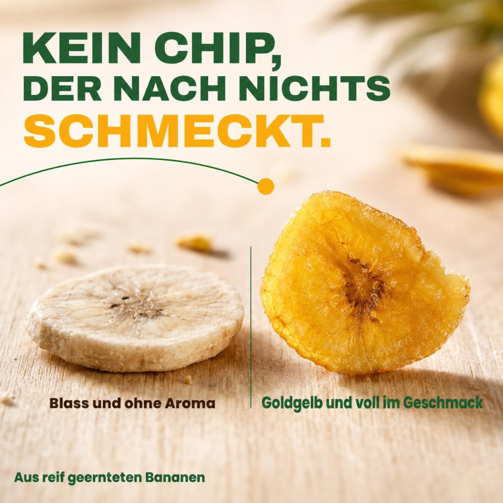 Bananenchips 20kg - Ungesüßt Getrocknete Bananen | GiDeli
