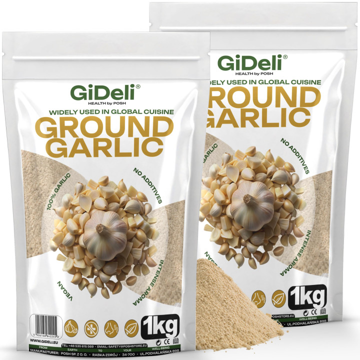 Knoblauchpulver Gemahlen 2kg - Naturrein Fleisch | GiDeli
