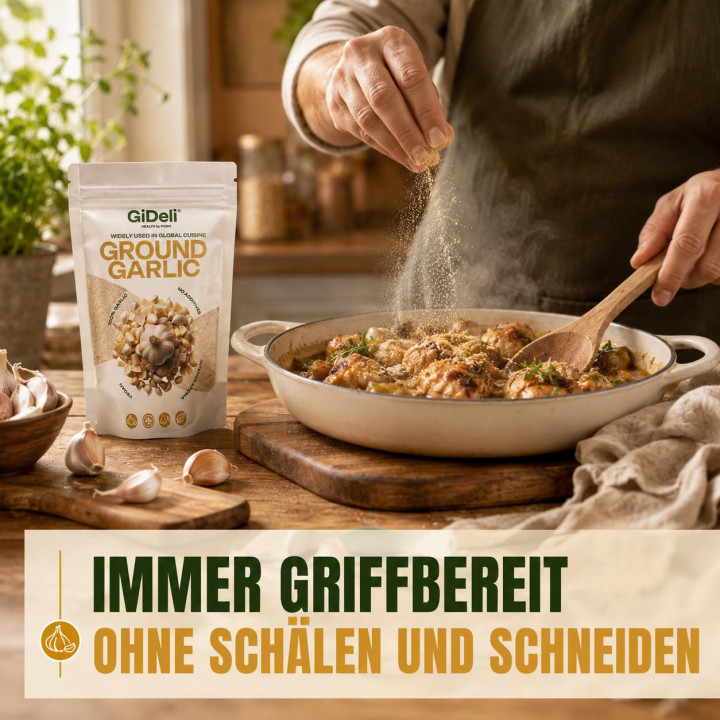 Knoblauchpulver Gemahlen 20kg - Naturrein Fleisch | GiDeli