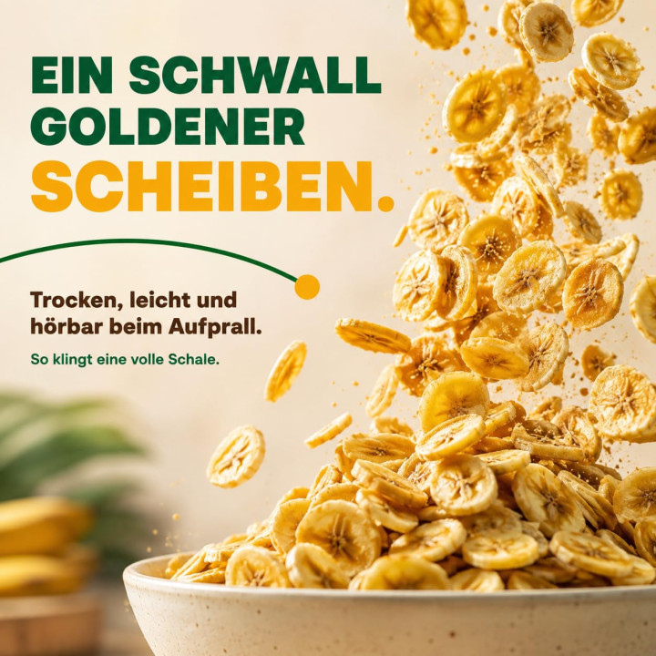 Bananenchips 20kg - Ungesüßt Getrocknete Bananen | GiDeli