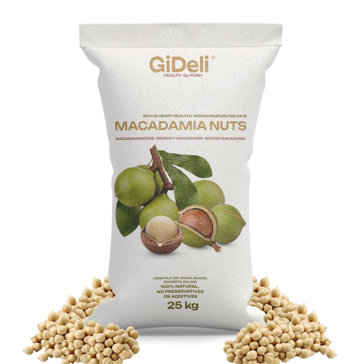 Macadamianüsse Bruch 25kg - Macadamia Ungesalzen | GiDeli