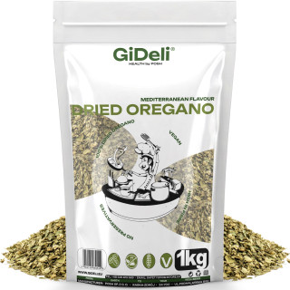 Oregano 1kg - Getrocknet Blätter Natur Vegan Pizza | GiDeli