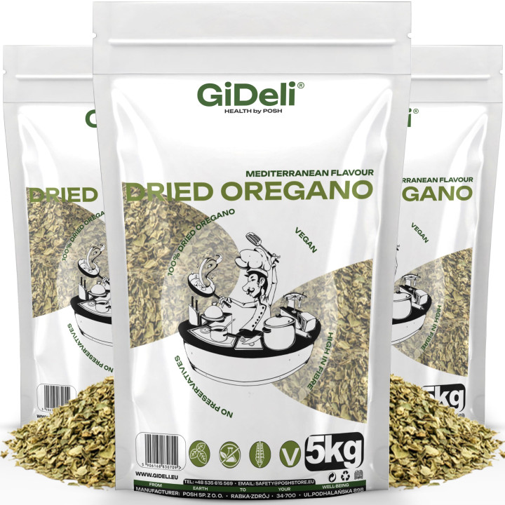 Oregano 15kg - Getrocknet Blätter Natur Vegan Pizza | GiDeli