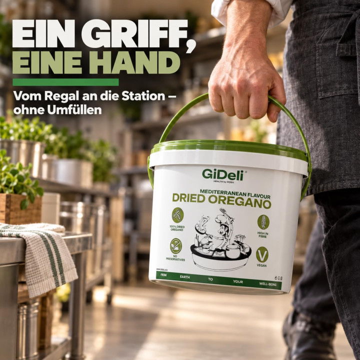 Oregano 500g - Getrocknet Blätter Natur Vegan Pizza | GiDeli