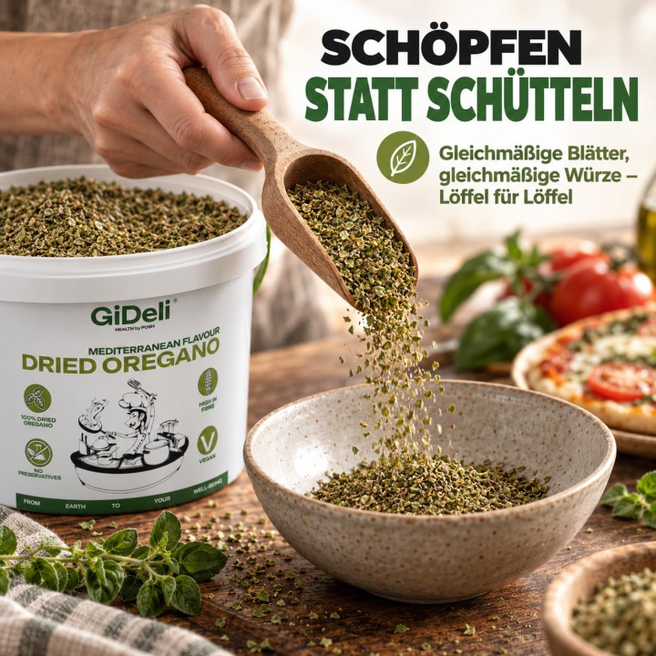Oregano 5kg - Getrocknet Blätter Natur Vegan Pizza | GiDeli