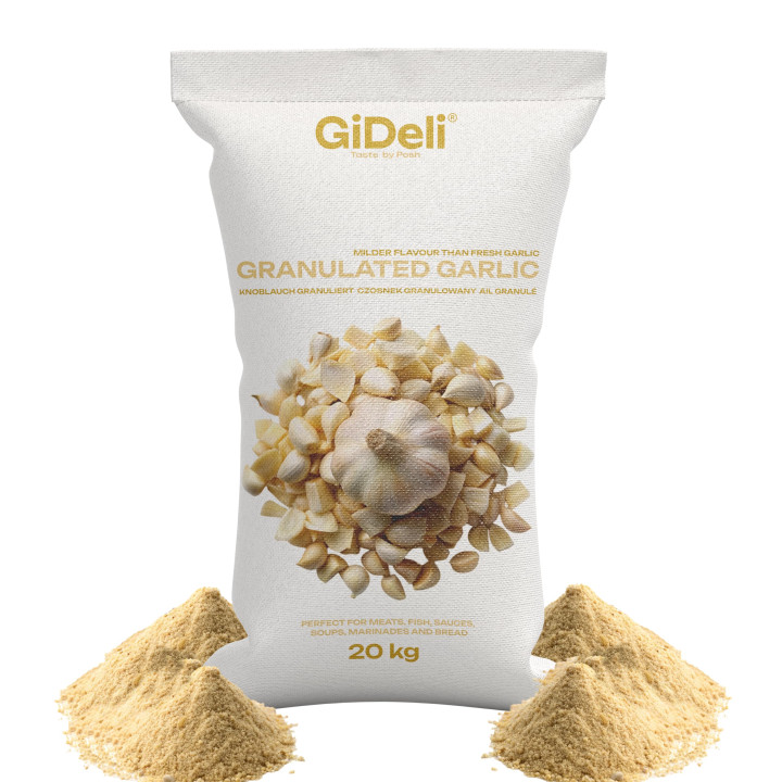 Knoblauch Granuliert 20kg - Fleisch Gemüse Fisch | GiDeli