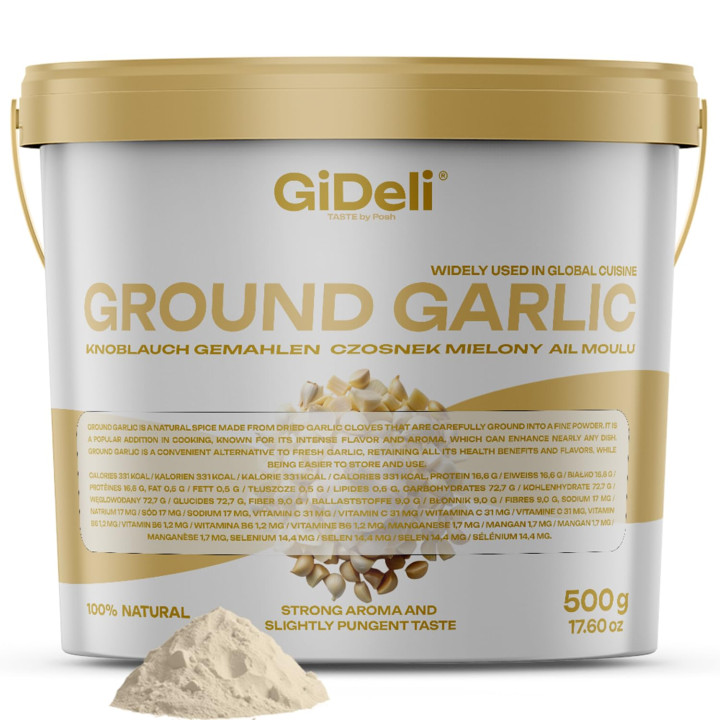Knoblauchpulver Gemahlen 500g - Naturrein Fleisch | GiDeli