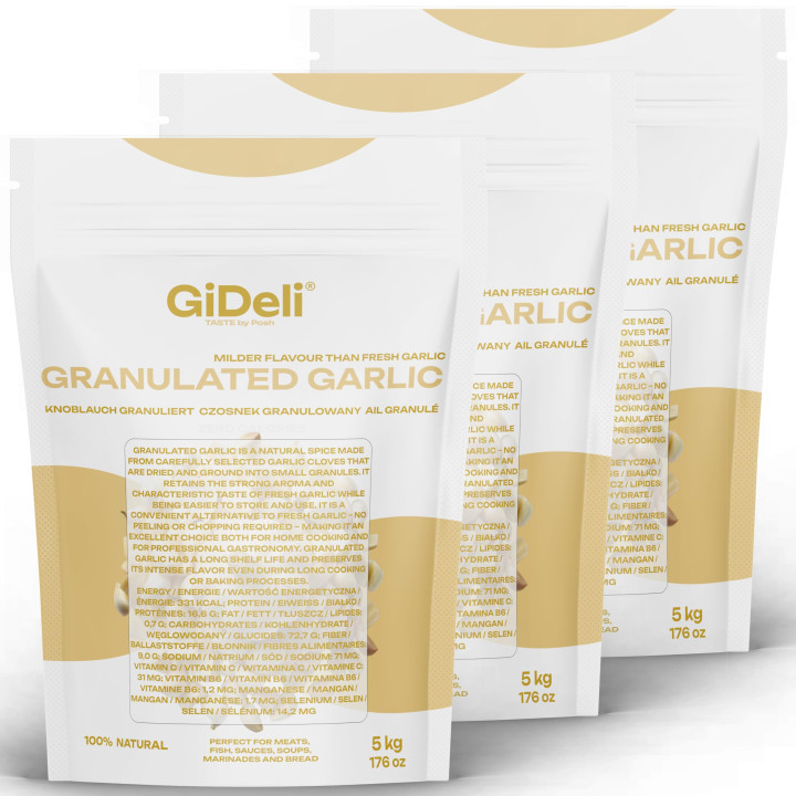 Knoblauch Granuliert 15kg - Fleisch Gemüse Fisch | GiDeli