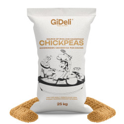 Kichererbsen Getrocknet 25kg Ungeröstet Protein Vegan Hummus Falafel GiDeli