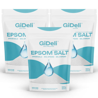Epsom Salz 3kg - Bittersalz Magnesiumsulfat | GiDeli