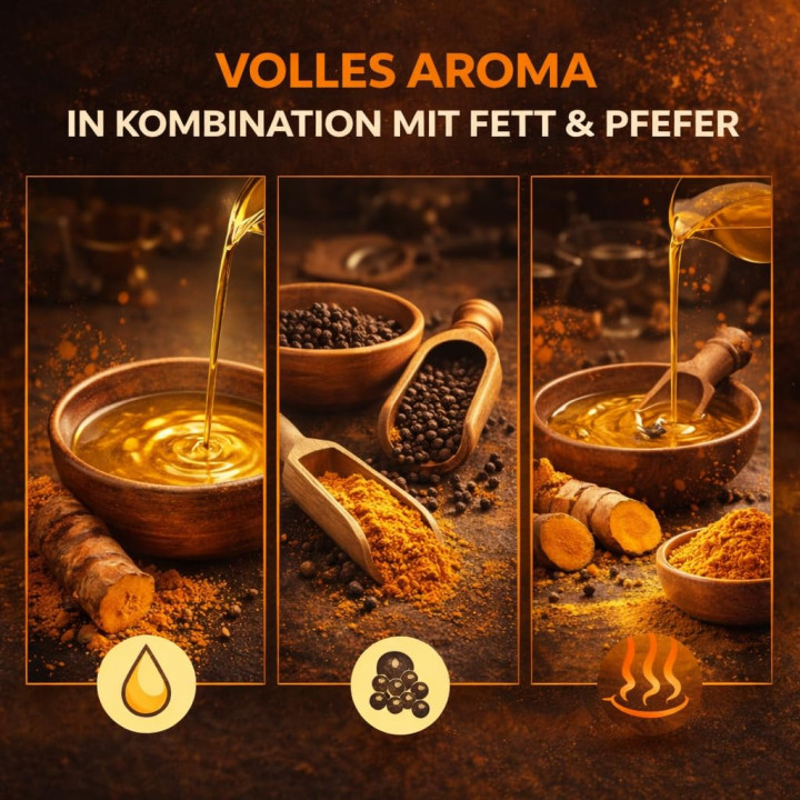 Kurkuma Pulver 1kg - Curcumin Gehalt Goldene Milch | GiDeli