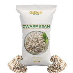 Weiße Buschbohnen 25kg Weiße Bohnen Vegan Protein Naturrein Ballaststoff GiDeli