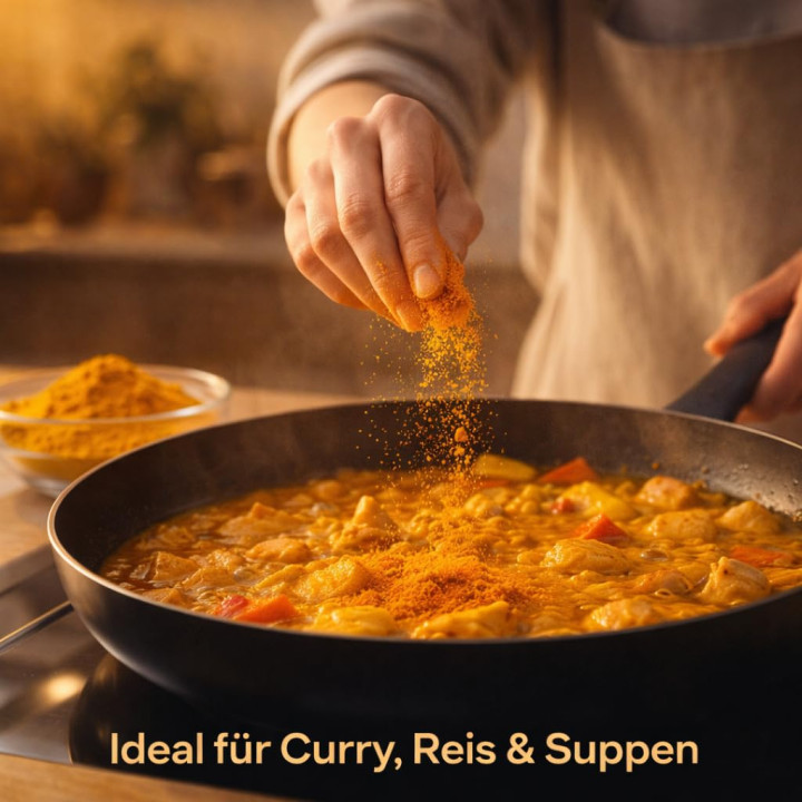 Kurkuma Pulver 1kg - Curcumin Gehalt Goldene Milch | GiDeli