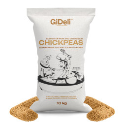 Kichererbsen Getrocknet 10kg Ungeröstet Protein Vegan Hummus Falafel GiDeli