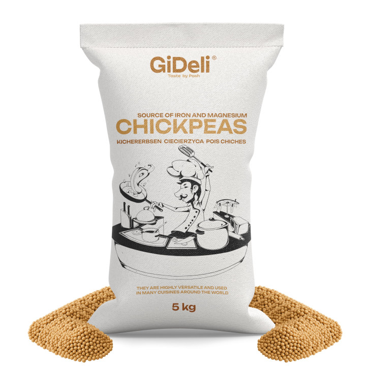 Kichererbsen Getrocknet 5kg - Ungeröstet Protein | GiDeli