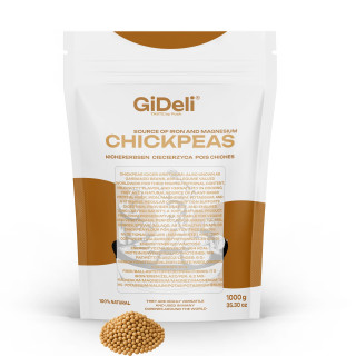 Kichererbsen Getrocknet 1kg - Ungeröstet Protein | GiDeli