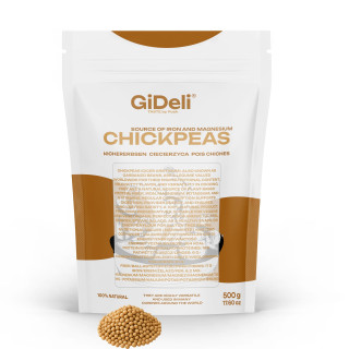 Kichererbsen Getrocknet 500g - Ungeröstet Protein | GiDeli