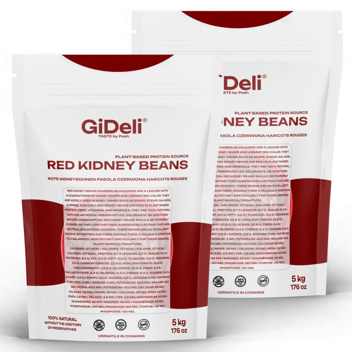 Kidneybohnen Rote Bohnen 10kg - Getrocknet Vegan | GiDeli