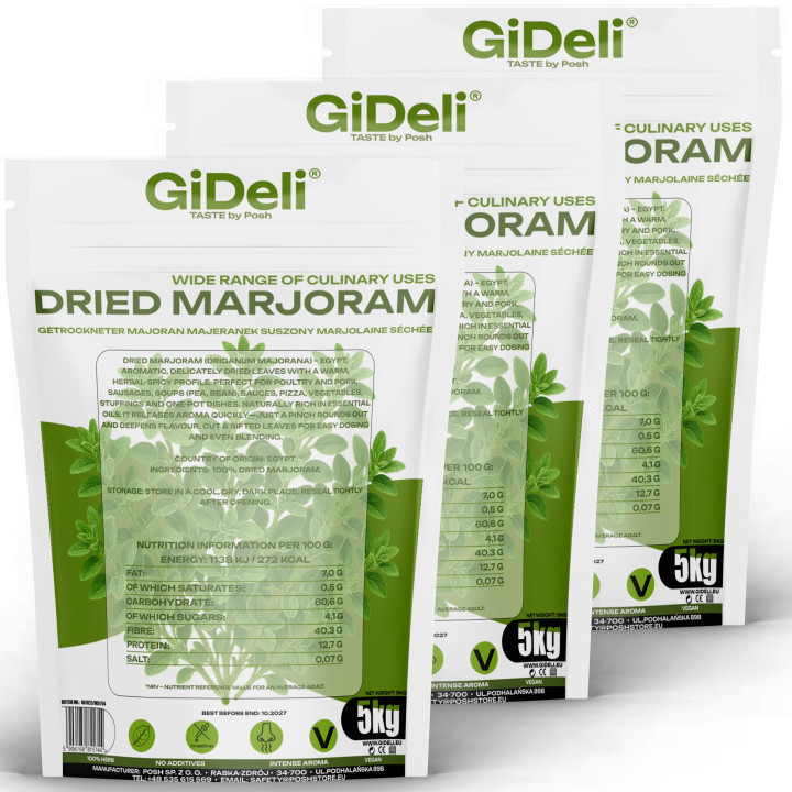 Majoran Gerebelt 15kg - Getrocknet Blätter intensiv | GiDeli