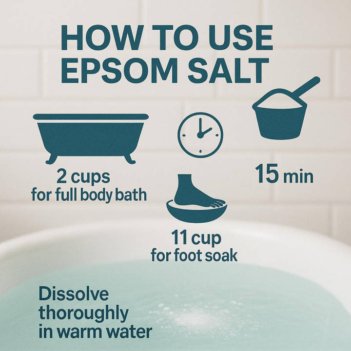 Epsom Salz 20kg - Bittersalz Magnesiumsulfat | GiDeli