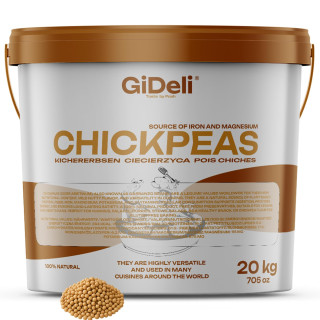 Kichererbsen Getrocknet 20kg - Ungeröstet Protein | GiDeli