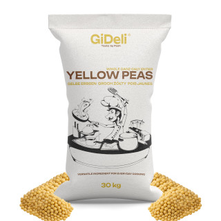 Gelbe Erbsen 30kg - Ganze Ungeschält Vegan Protein | GiDeli